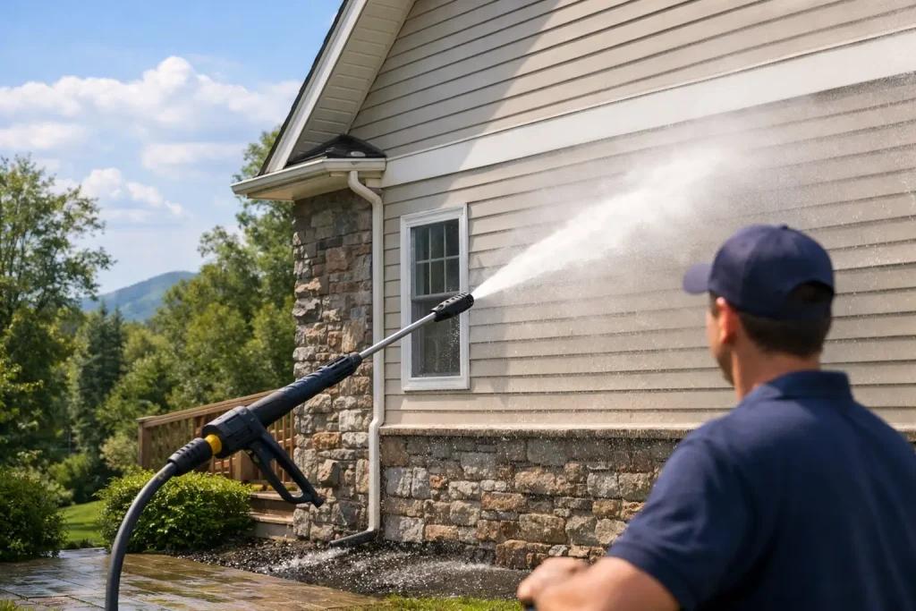 Best Time to Power Wash House in Pennsylvania