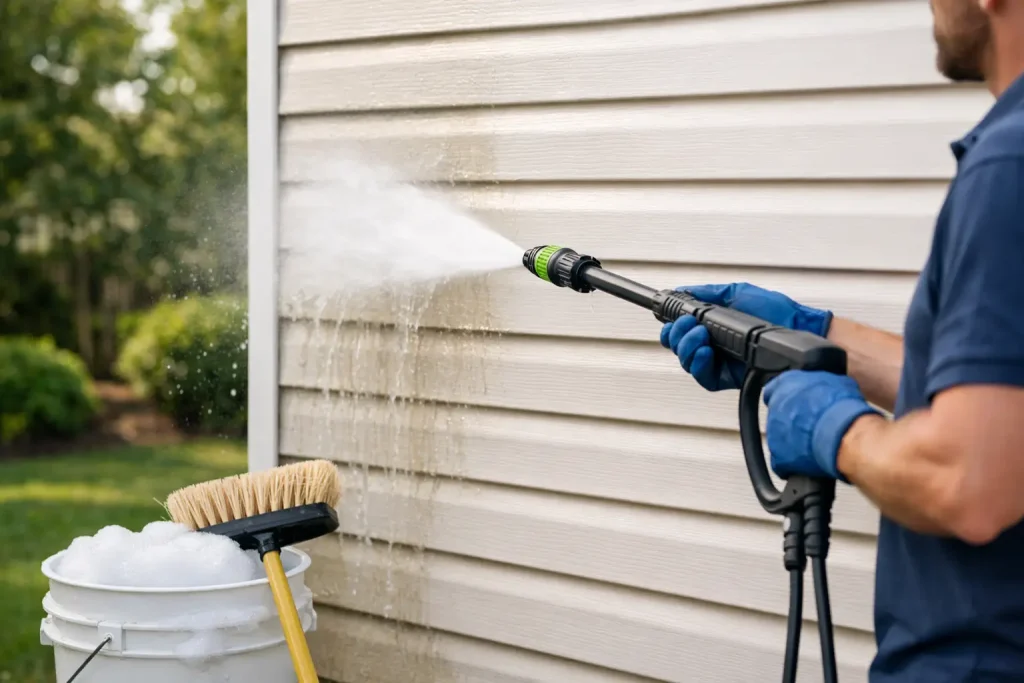 How to Clean Vinyl Siding Safely