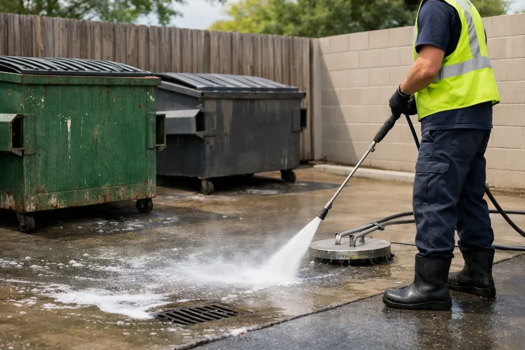 Guide to Dumpster Pad Cleaning for Businesses