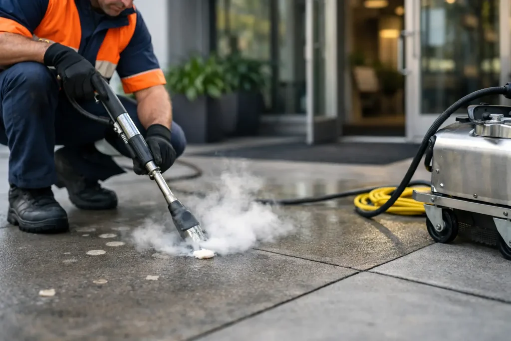 Gum Removal Sidewalk Service That Keeps Entries Clean