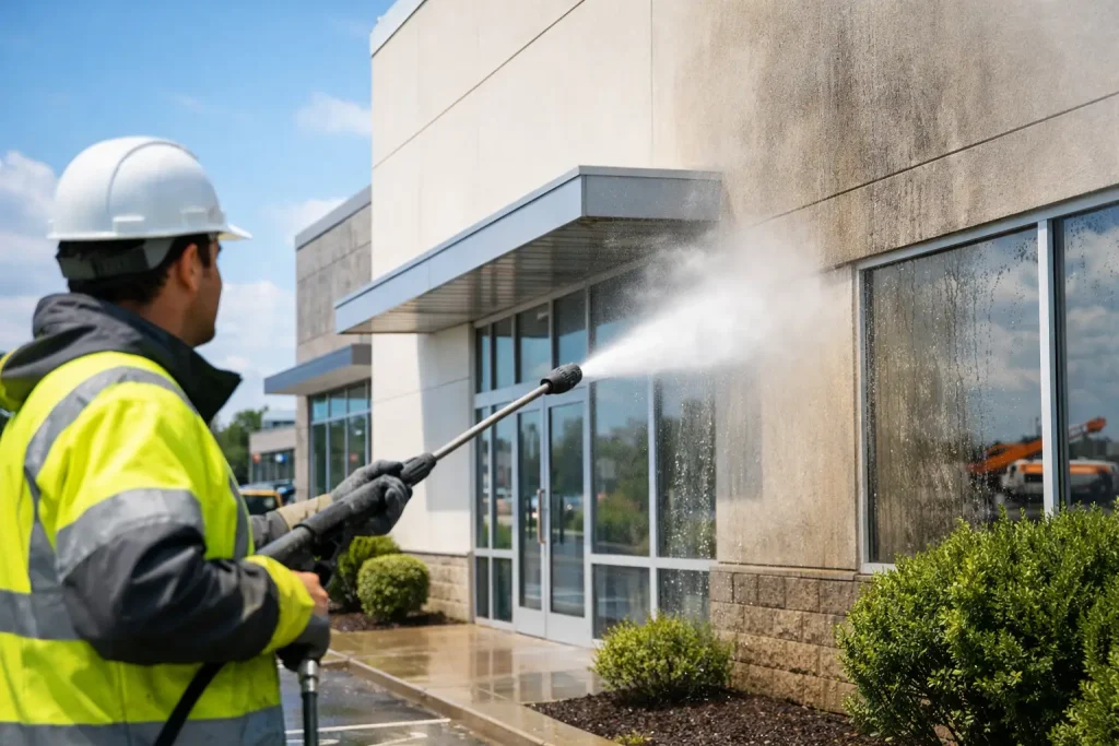 How Often to Wash Commercial Exteriors in PA