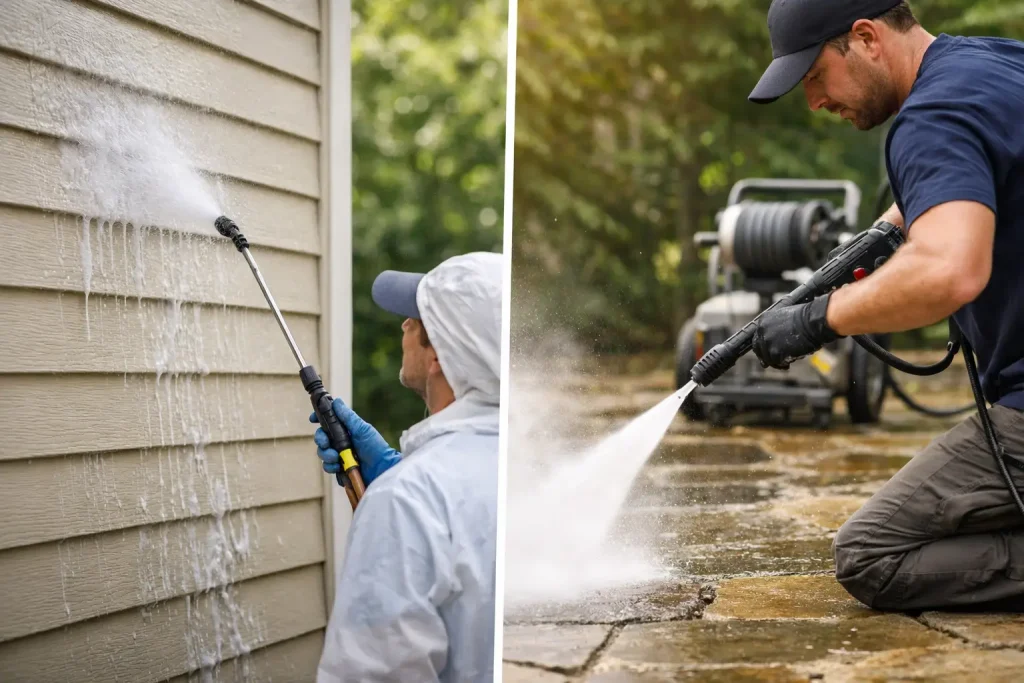 Soft Washing vs Pressure Washing: What to Use