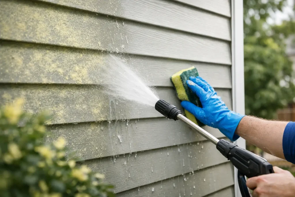 How to Remove Pollen From Siding Without Damage