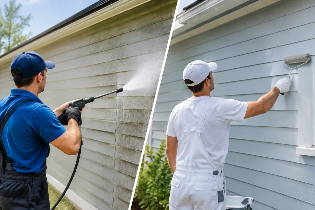 Washing Versus Repainting Siding - Which Is Better?